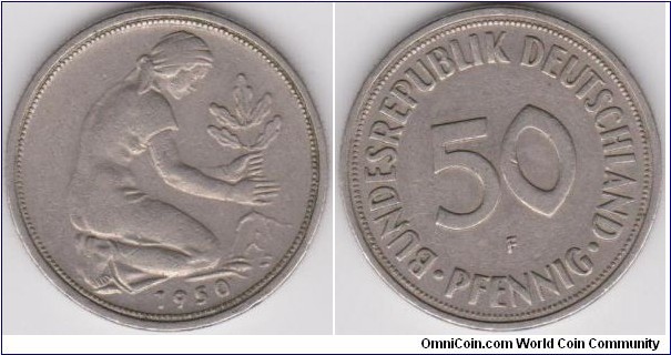 50 Phennig Germany 1950-F 