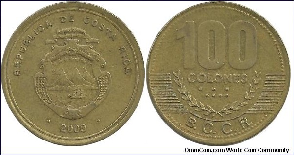 CostaRica 100 Colones 2000