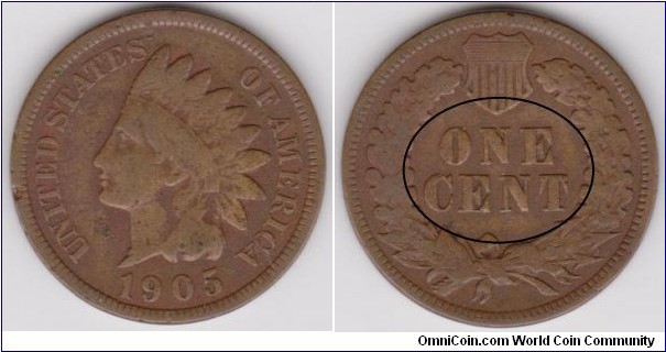 1 Cent 1905 DDR-One Cent 