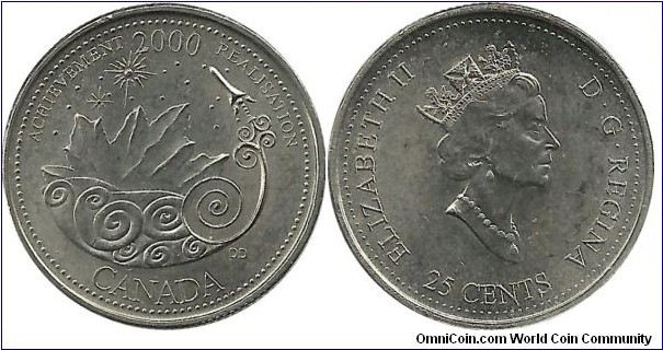 CanadaComm 25 Cents 2000-9 (Achievement-Realisation)