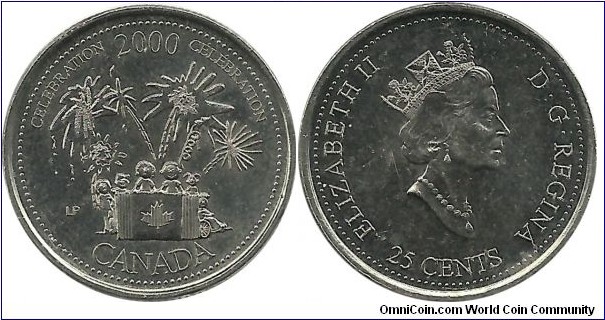 CanadaComm 25 Cents 2000-11 (Celebration-Celebration)
