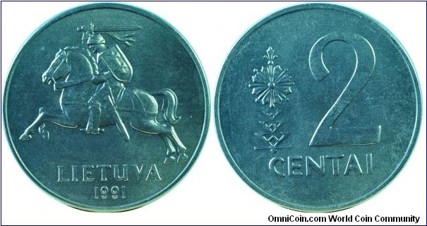 Lithuania2Centai-km86-1991
