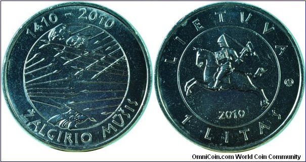 Lithuania1Litas-BattleOfGrunwald-km(new)-2010