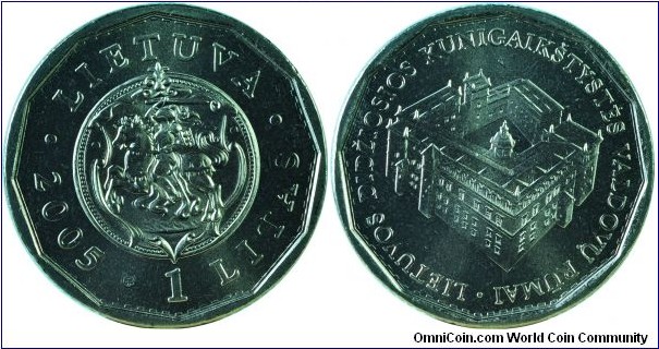 Lithuania1Litas-PalaceOfGrnadDukes-km142-2005