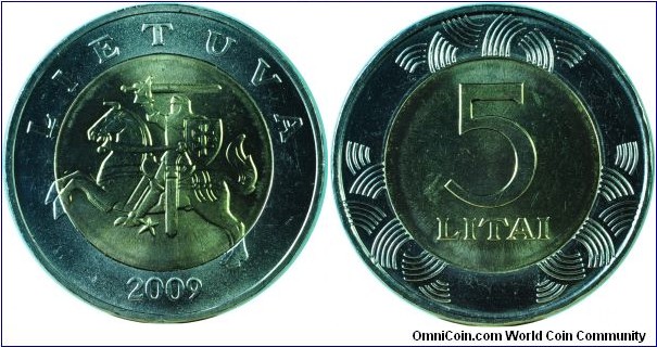 Lithuania5Litai-km113-2009