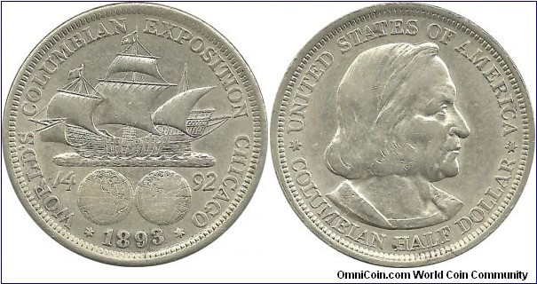 USA Columbian Half Dollar 1893(.900 Ag)