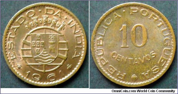 Portuguese India
10 centavos. 1961