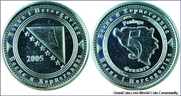 Bosnia&Herzegovina5Feninga-km121-2005