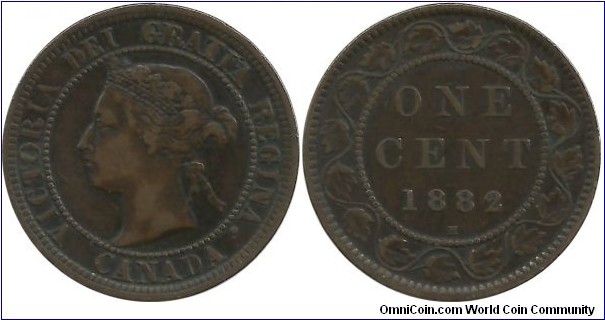 Canada 1 Cent 1882H