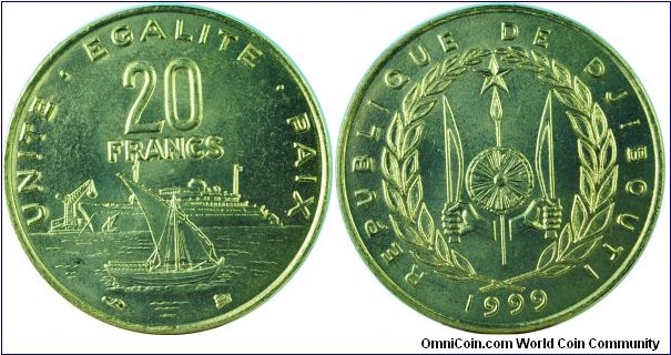 Djibouti20Francs-km24-1999