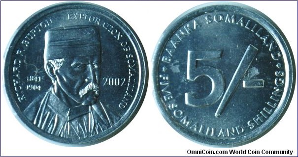 Somaliland5Shillings-RichardBurton-km4-2002