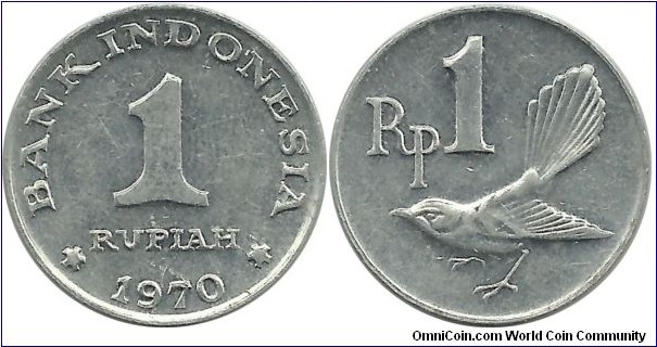 Indonesia 1 Rupiah 1970