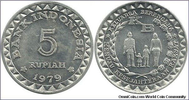 Indonesia 5 Rupiah 1979