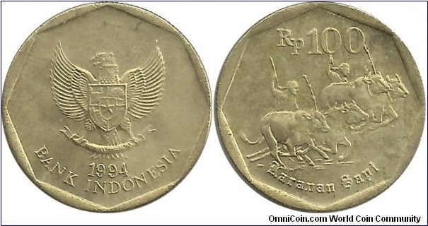 Indonesia 100 Rupiah 1994