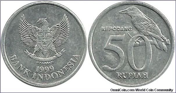 Indonesia 50 Rupiah 1999