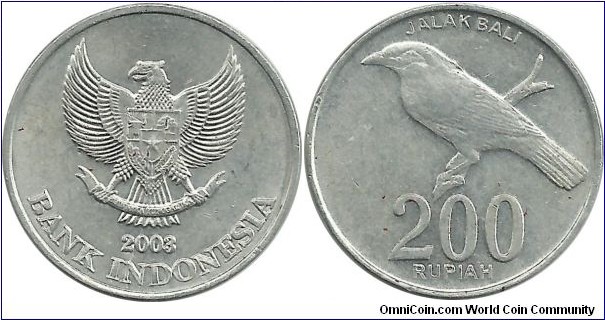 Indonesia 200 Rupiah 2003