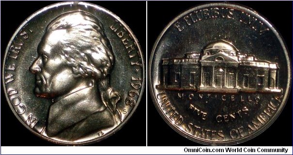 1968S proof nickel