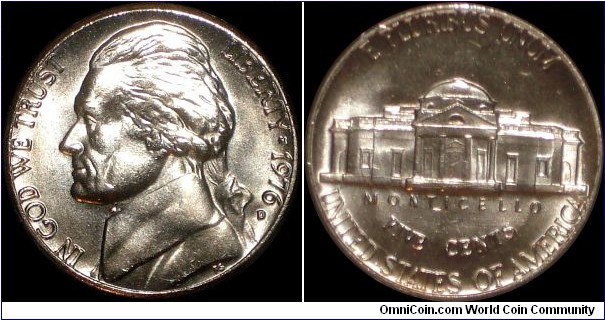 1976D nickel
