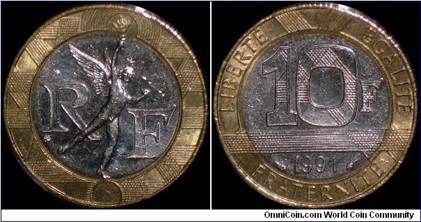 1991 10 franc