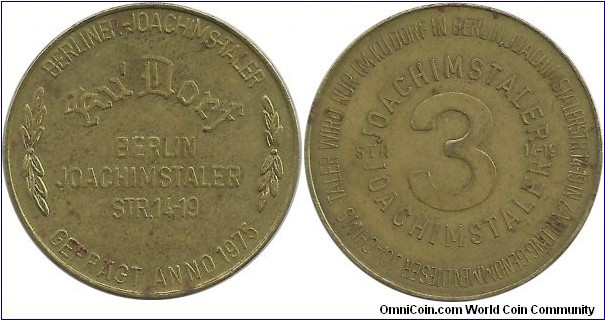 Germany 3 JoachimsThaler 1975 token