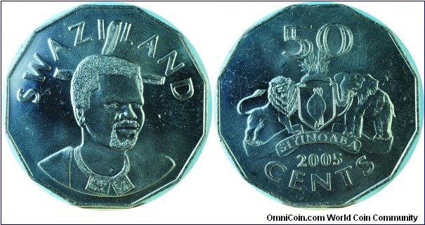 Swaziland50Cents-KingMsawati3-km52-2005