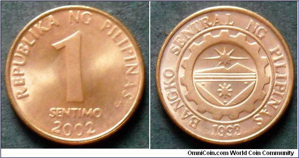 Philippines 1 sentimo. 2002