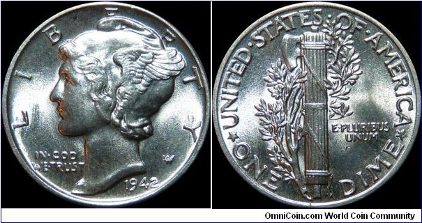 USA 10 Cents 1942