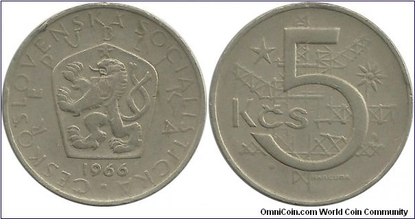 Czechoslovakia 5 Korun 1966