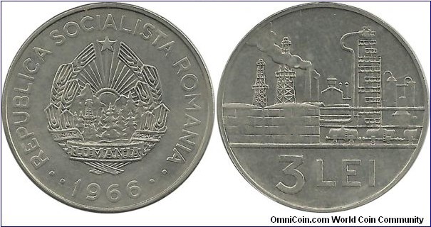 RomaniaSR 3 Lei 1966
