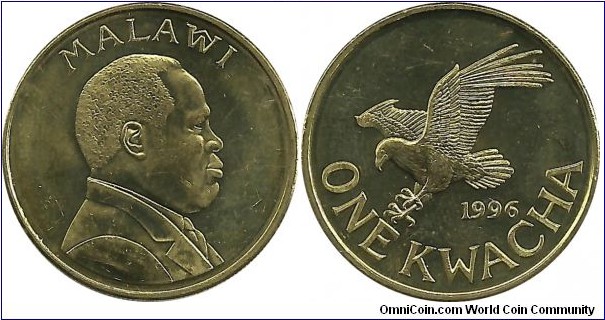 Malawi 1 Kwacha 1996
President Bakili Muluzi