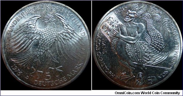 Germany 5 Mark 1976-D Silver