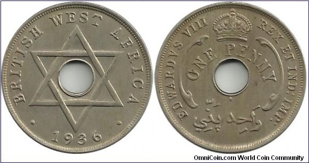 BWestAfrica 1 Penny 1936H