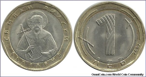 BulgariaR 1 Lev 2002