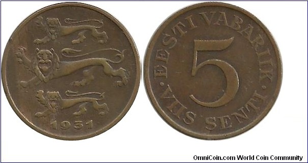 Eesti 5 Senti 1931