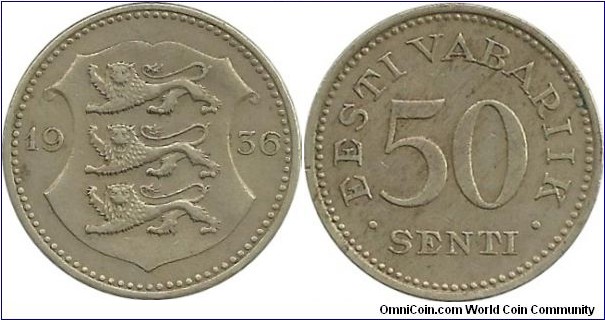Eesti 50 Senti 1936