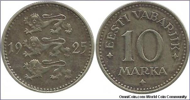 Eesti 10 Marka 1925