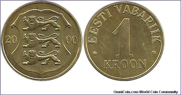 Eesti 1 Kroon 2000 (Al-Bronze)