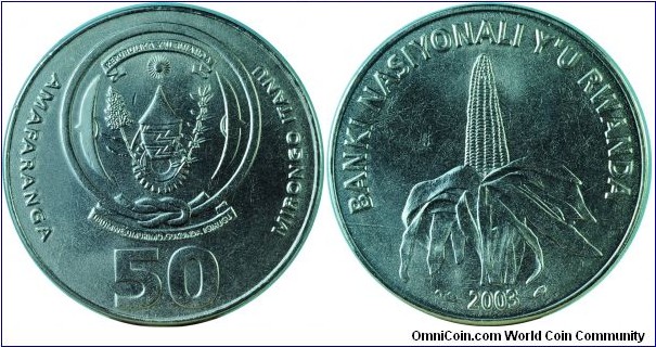 Rwanda50Francs-Ear of Corn-km26-2003