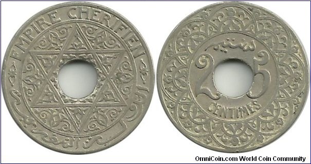 Morocco 25 Centimes ND(1921)Pa