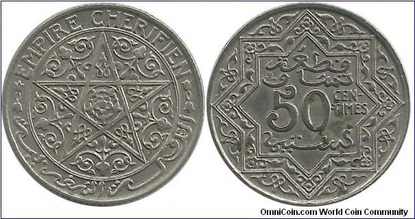 Morocco 50 Centimes ND(1921)Pa