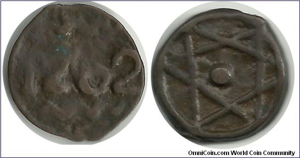 Morocco 1 or 2 Falus AH12(6-8)2 (1865)