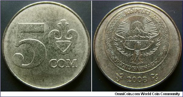 Kyrgyzstan 2008 5 som.