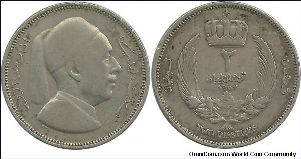 Libya 2 Piastres 1952 - King Idris I