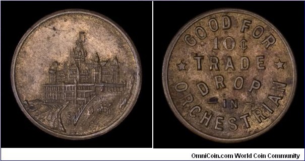 Token for playing the music machine at the Cliff House.