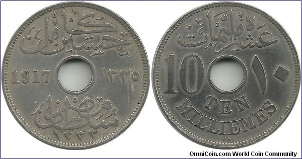 Egypt 10 Milliemes 1335-1917KN