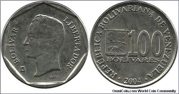 VenezuelaBR 100 Bolivares 2004