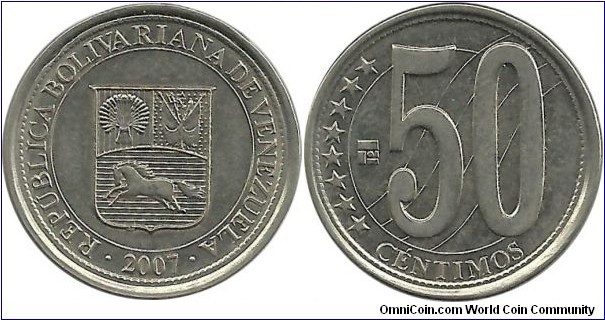 VenezuelaBR 50 Centimos 2007