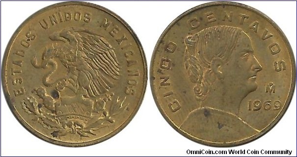 Mexico 5 Centavos 1969
