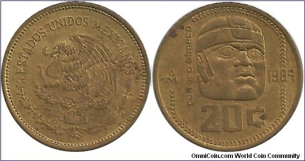 Mexico 20 Centavos 1984