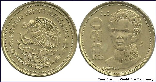 Mexico 20 Pesos 1985